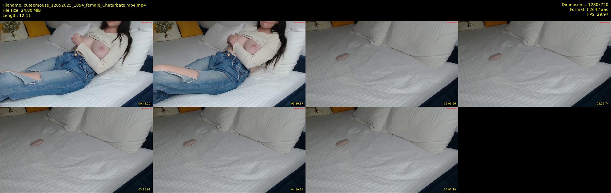 cuteemouse — 13 minute Chaturbate female cam show recording, 720p, May 12, 2025