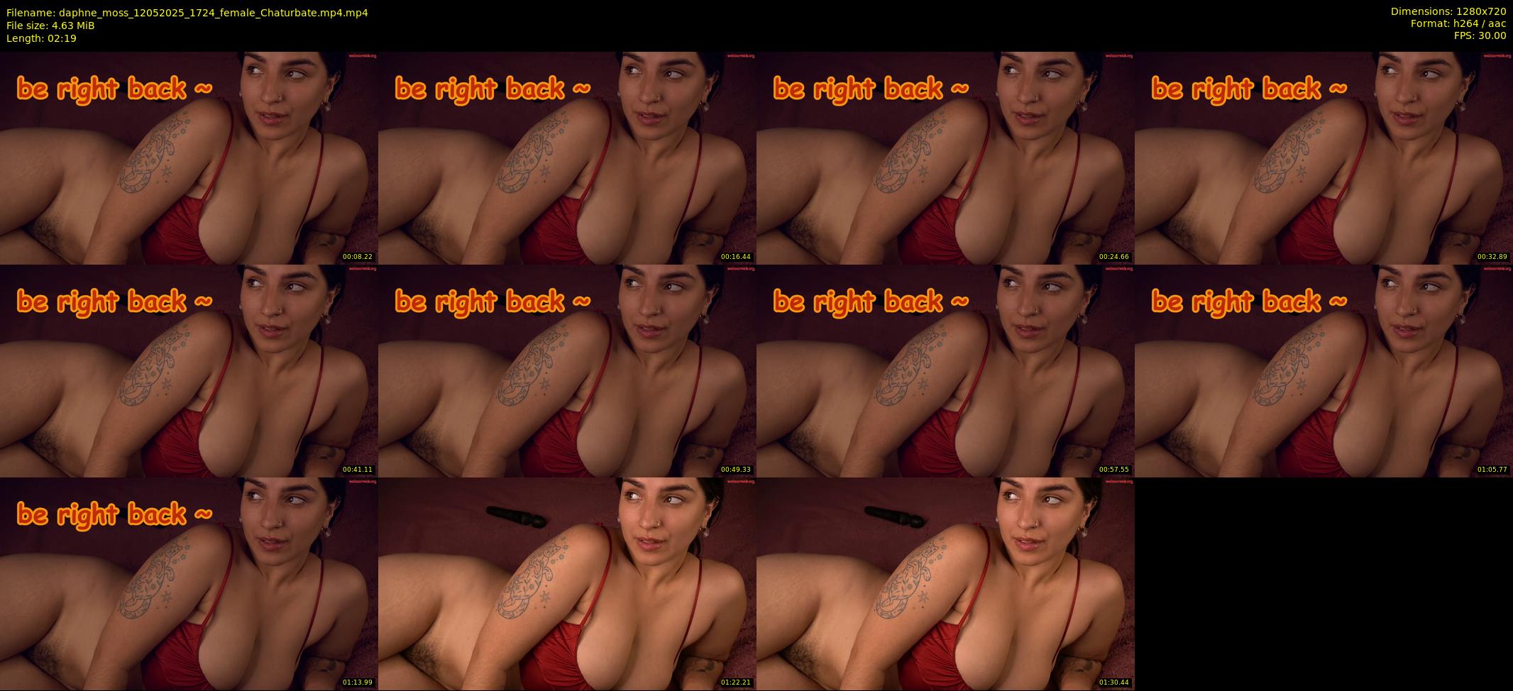daphne_moss — 3 minute Chaturbate female cam show recording, 720p, May 12, 2025