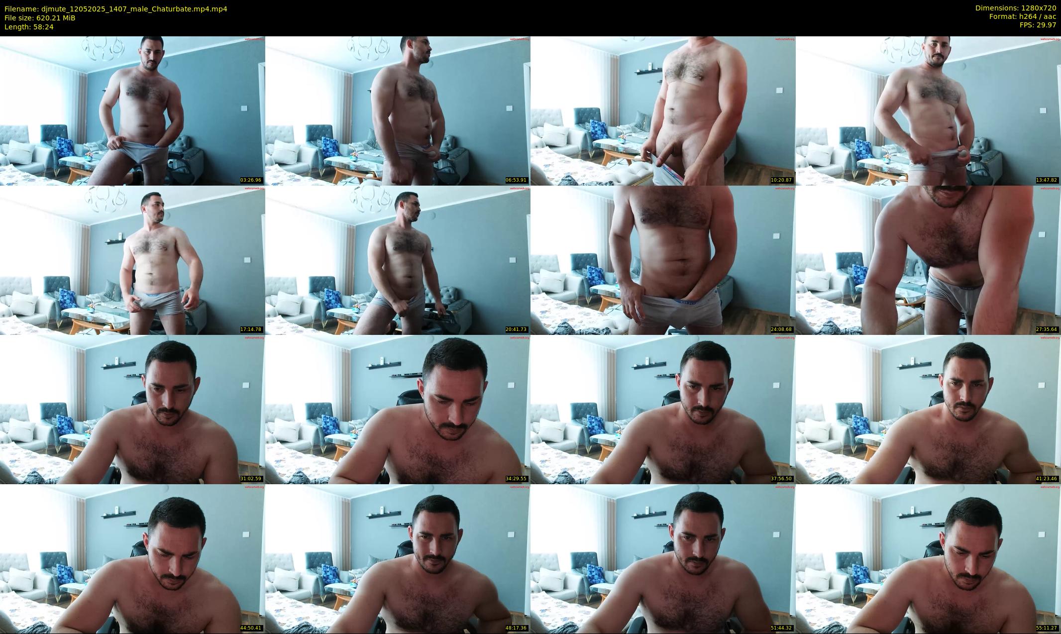 djmute — 59 minute Chaturbate male cam show recording, 720p, May 12, 2025