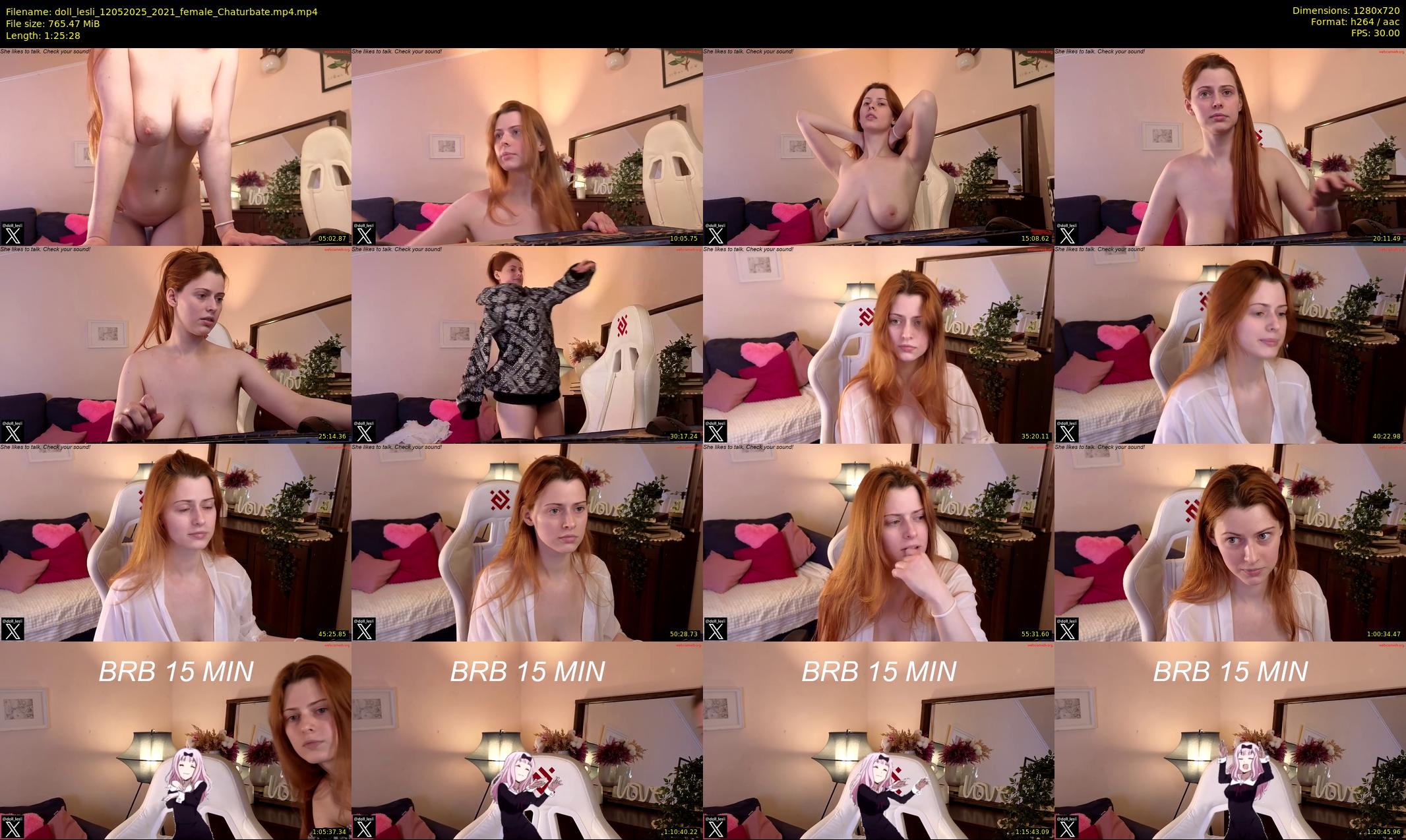 doll_lesli — 86 minute Chaturbate female cam show recording, 720p, May 12, 2025