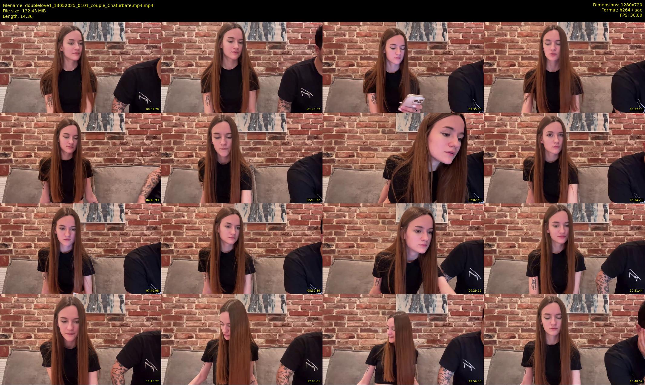 doublelove1 — 15 minute Chaturbate couple cam show recording, 720p, May 13, 2025