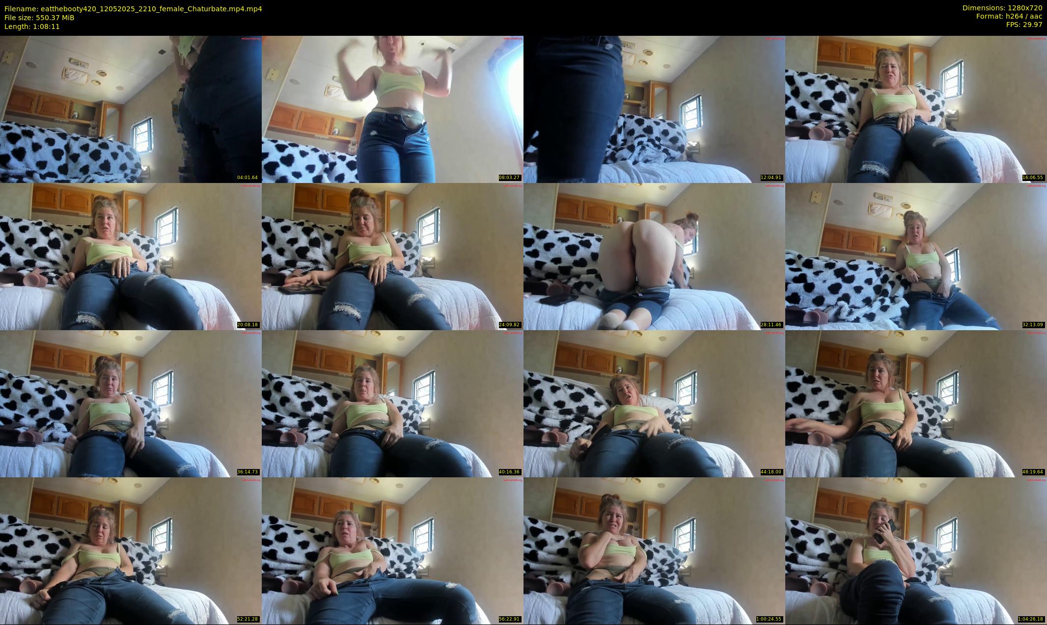eatthebooty420 — 69 minute Chaturbate female cam show recording, 720p, May 12, 2025
