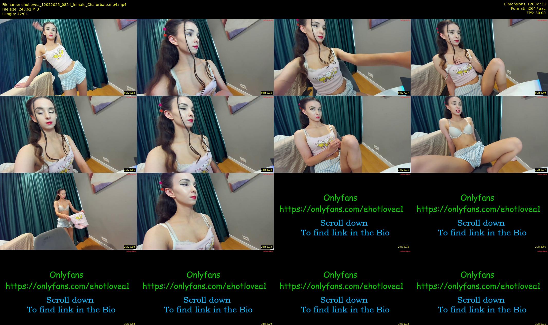 ehotlovea — 43 minute Chaturbate female cam show recording, 720p, May 12, 2025