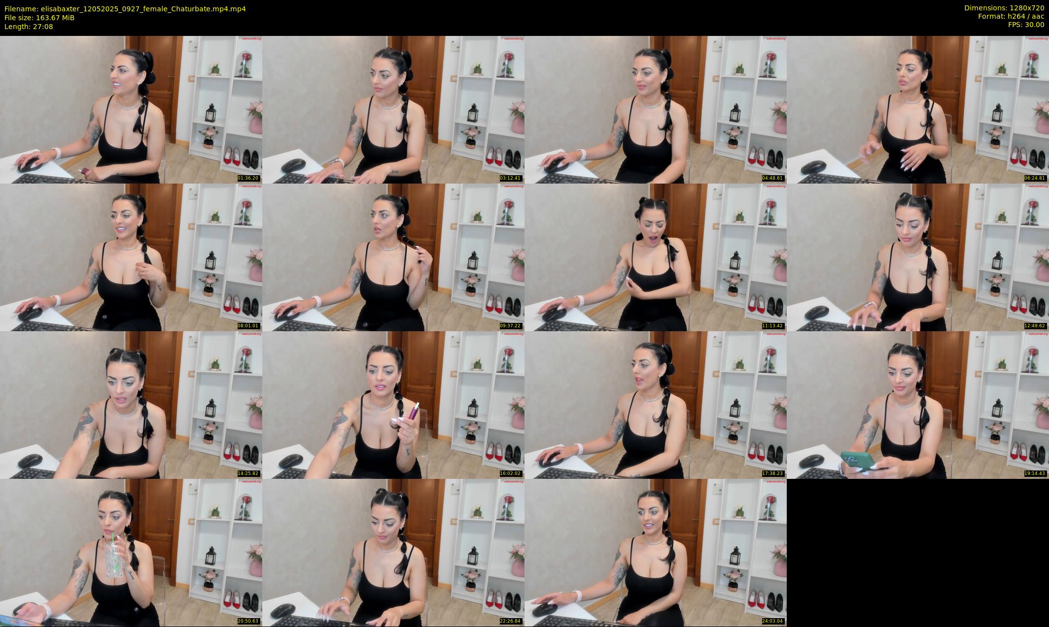 elisabaxter — 28 minute Chaturbate female cam show recording, 720p, May 12, 2025