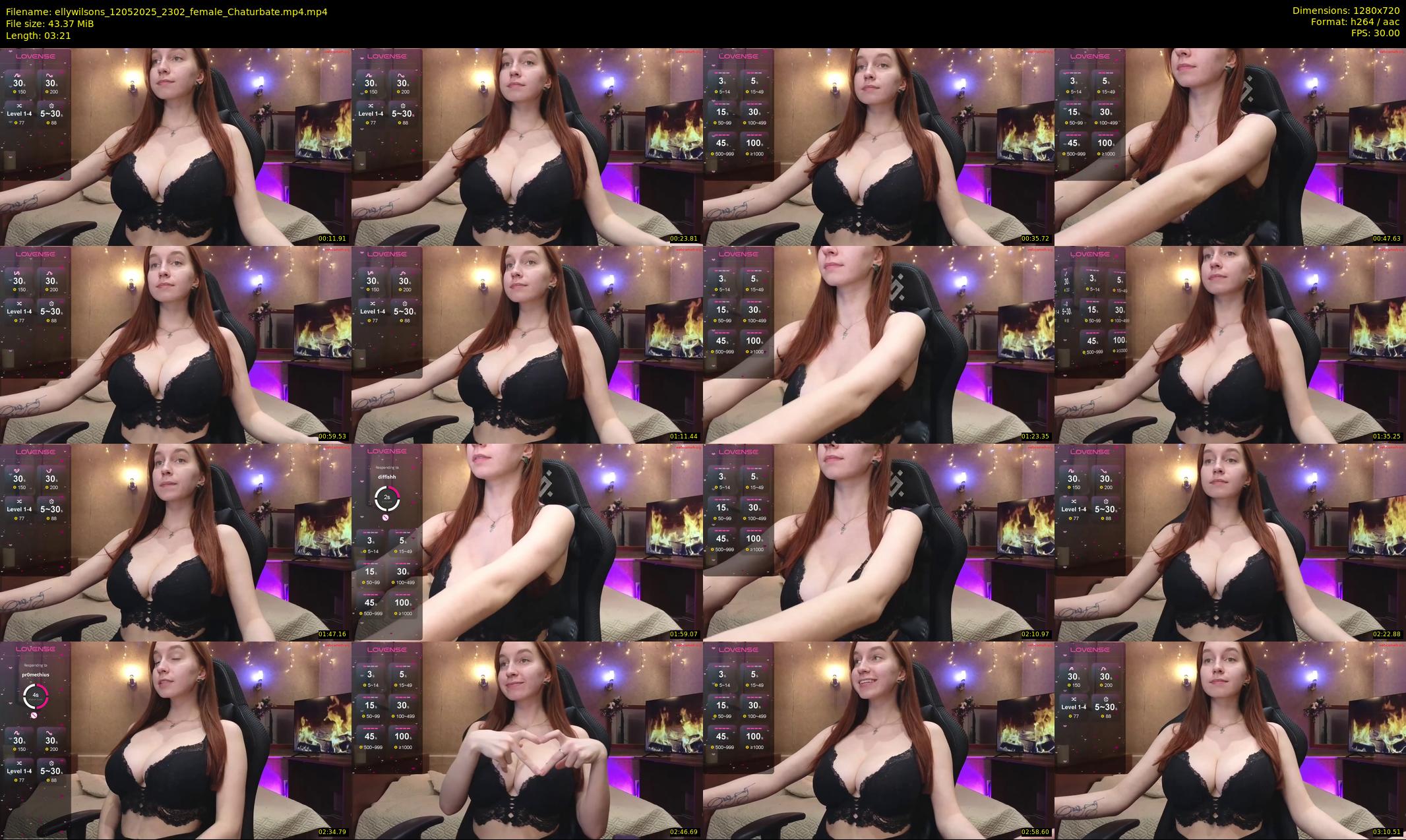 ellywilsons — 4 minute Chaturbate female cam show recording, 720p, May 12, 2025