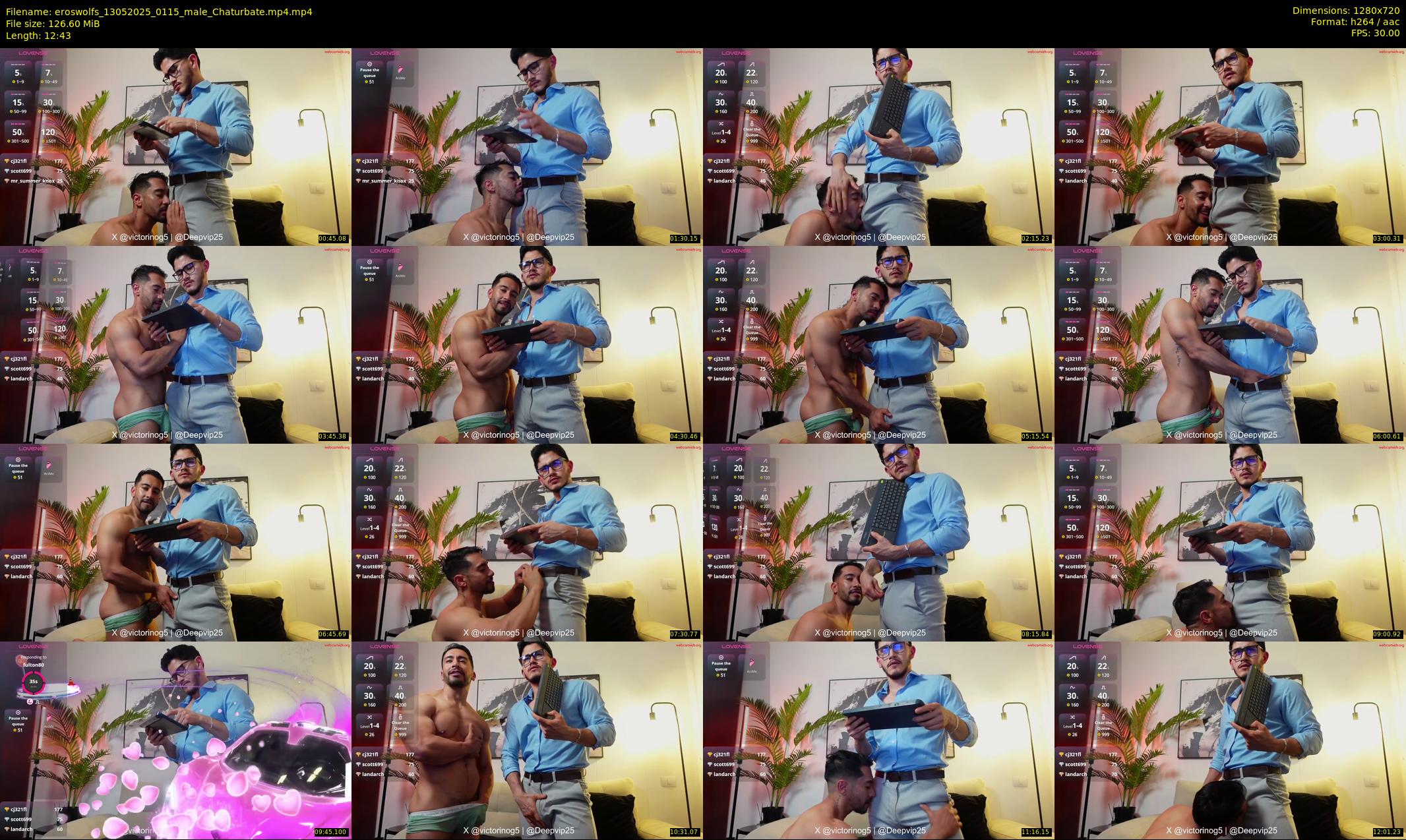 eroswolfs — 13 minute Chaturbate male cam show recording, 720p, May 13, 2025