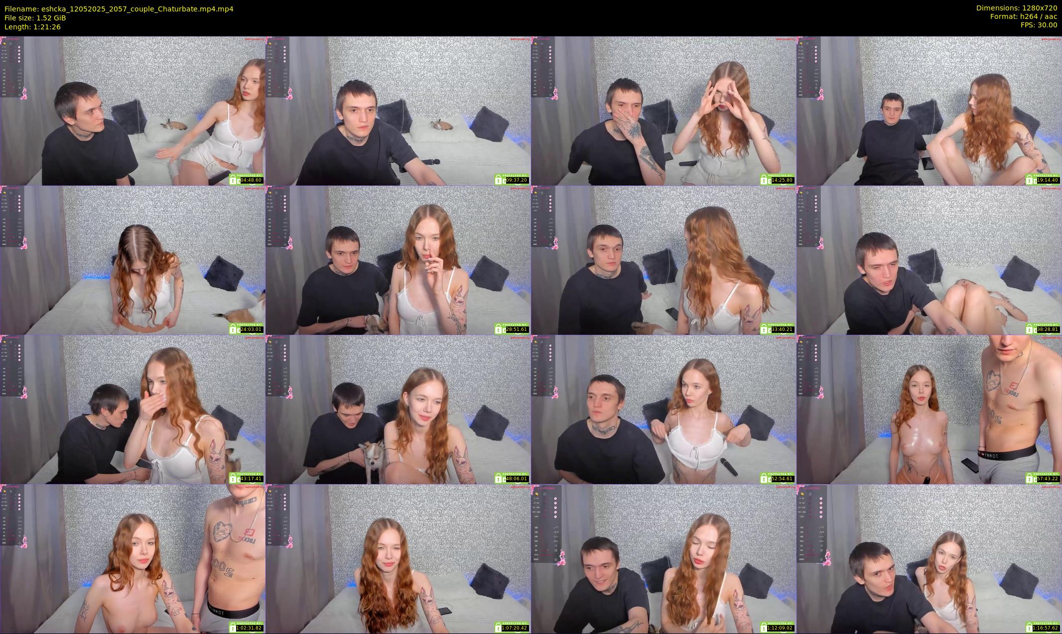 eshcka — 82 minute Chaturbate couple cam show recording, 720p, May 12, 2025