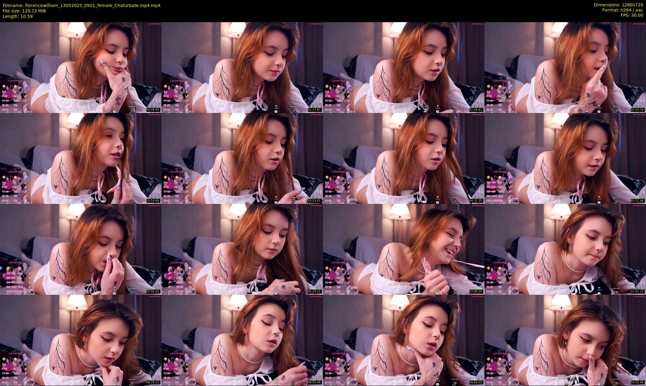 florencewilliam — 11 minute Chaturbate female cam show recording, 720p, May 13, 2025