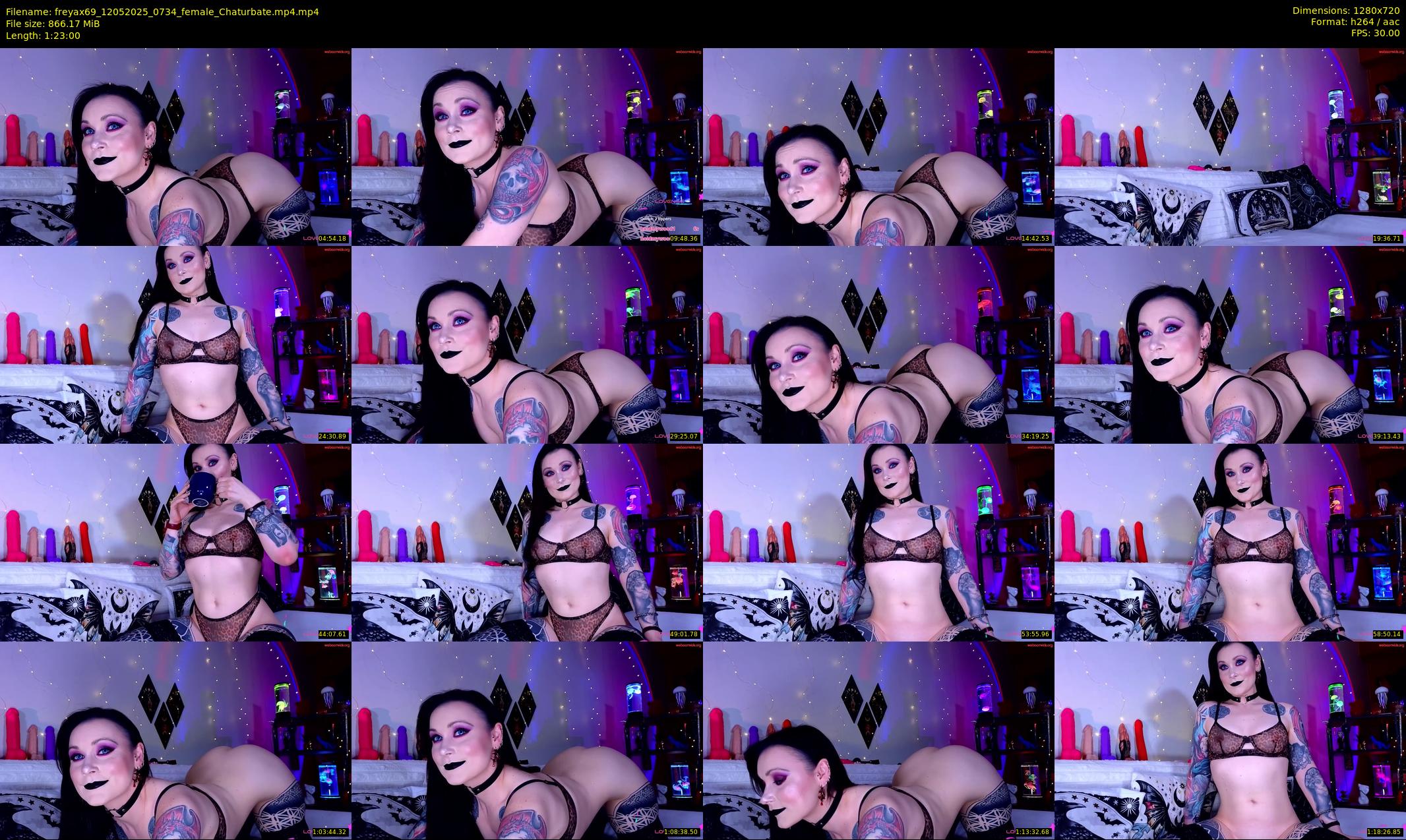 freyax69 — 83 minute Chaturbate female cam show recording, 720p, May 12, 2025