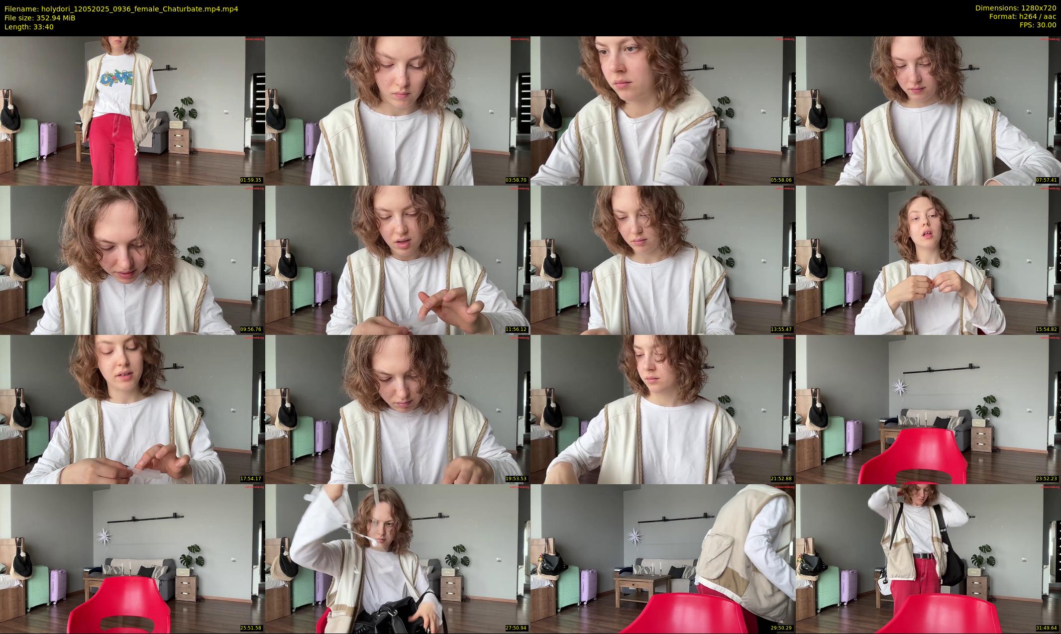 holydori — 34 minute Chaturbate female cam show recording, 720p, May 12, 2025