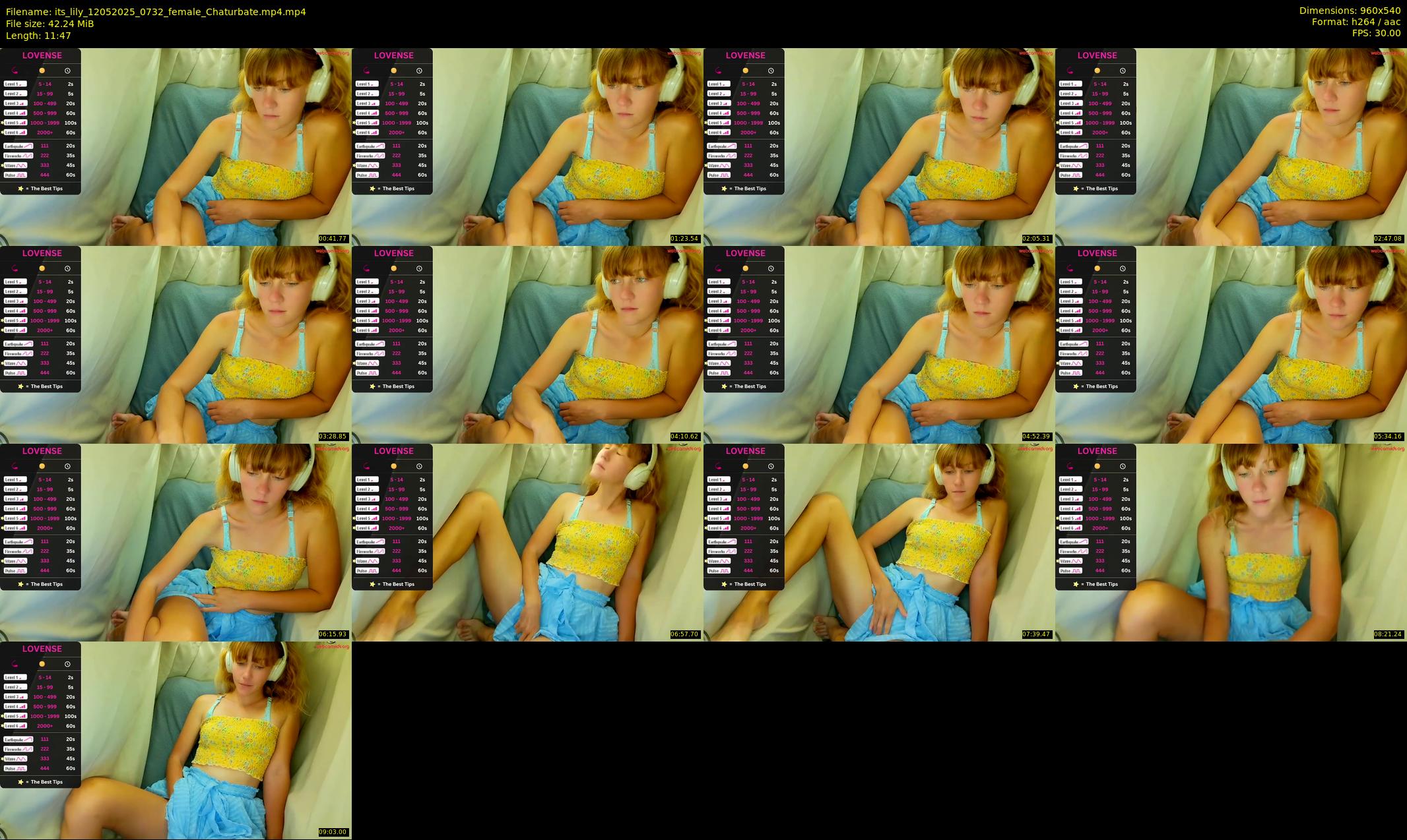 its_lily — 12 minute Chaturbate female cam show recording, 480p, May 12, 2025