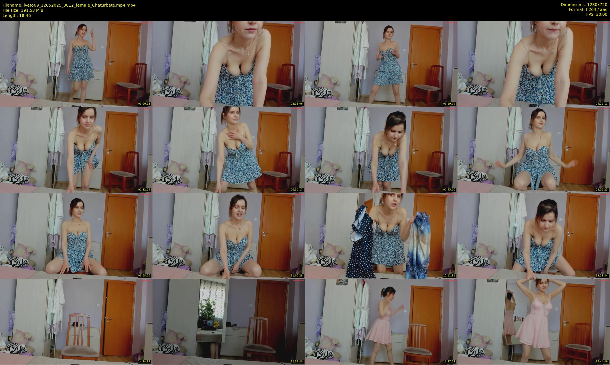 iveto69 — 19 minute Chaturbate female cam show recording, 720p, May 12, 2025