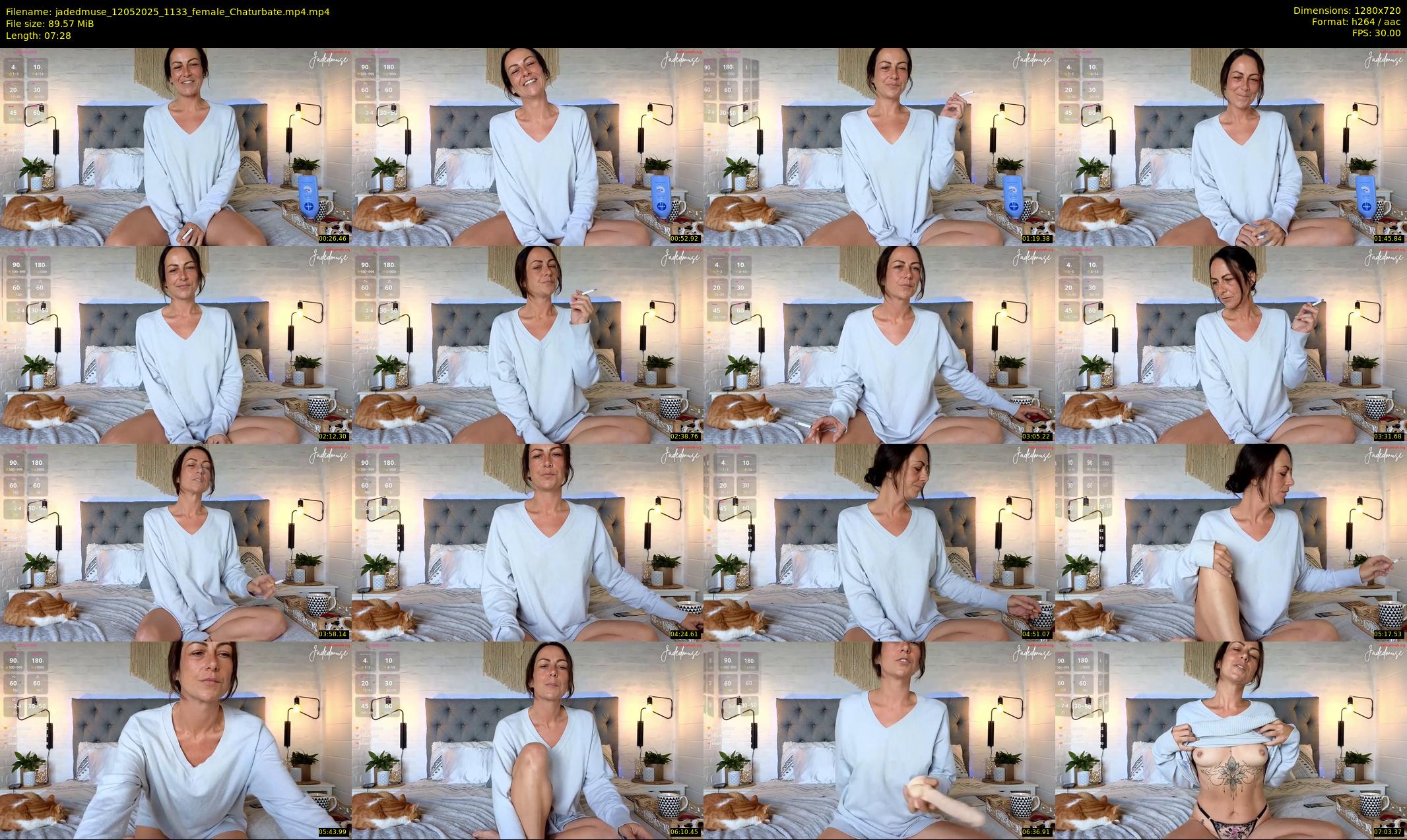 jadedmuse — 8 minute Chaturbate female cam show recording, 720p, May 12, 2025