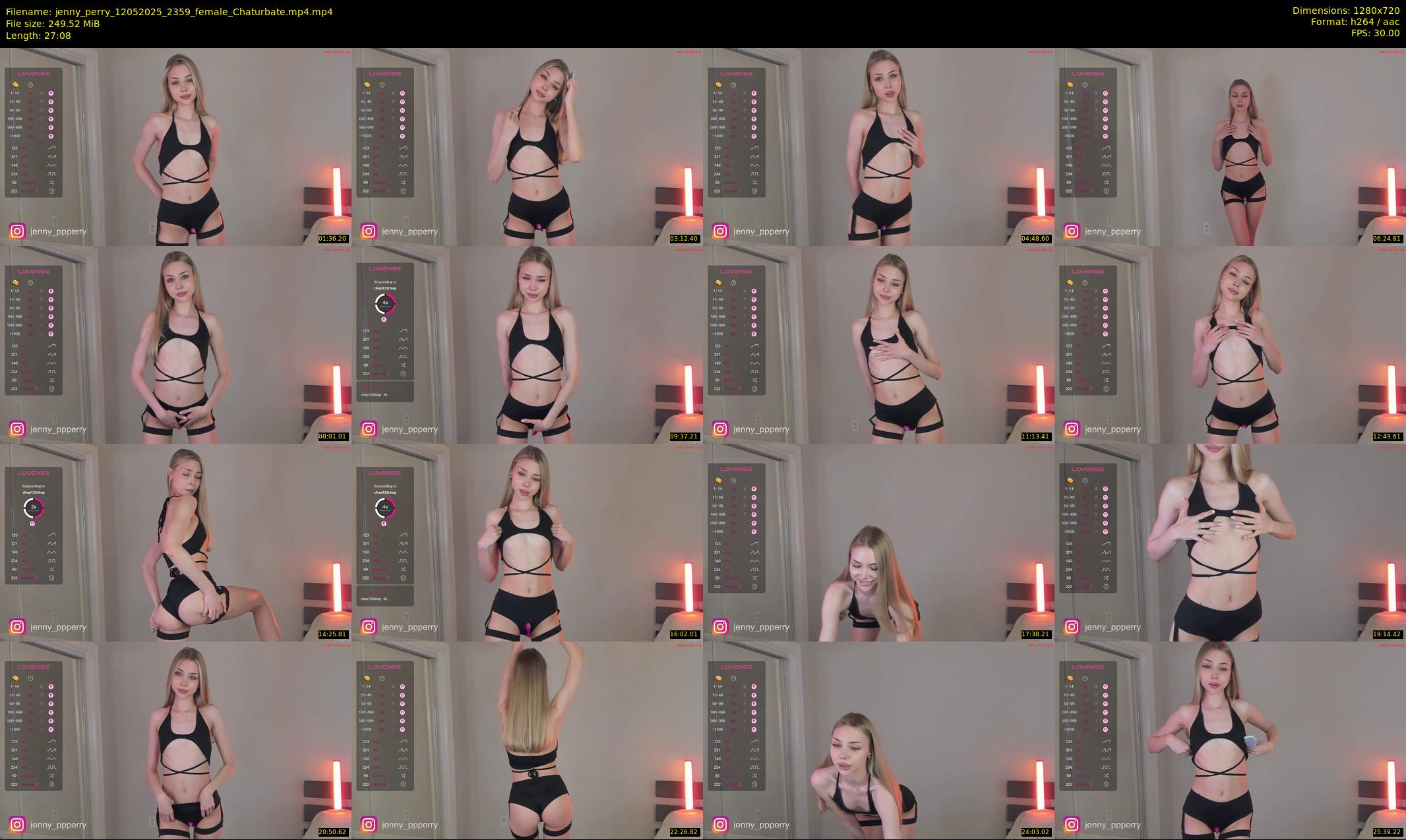jenny_perry — 28 minute Chaturbate female cam show recording, 720p, May 12, 2025