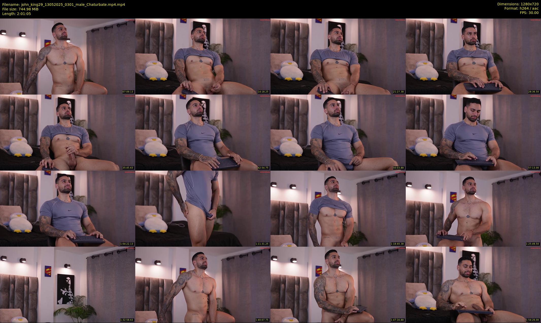 john_king29 — 122 minute Chaturbate male cam show recording, 720p, May 13, 2025