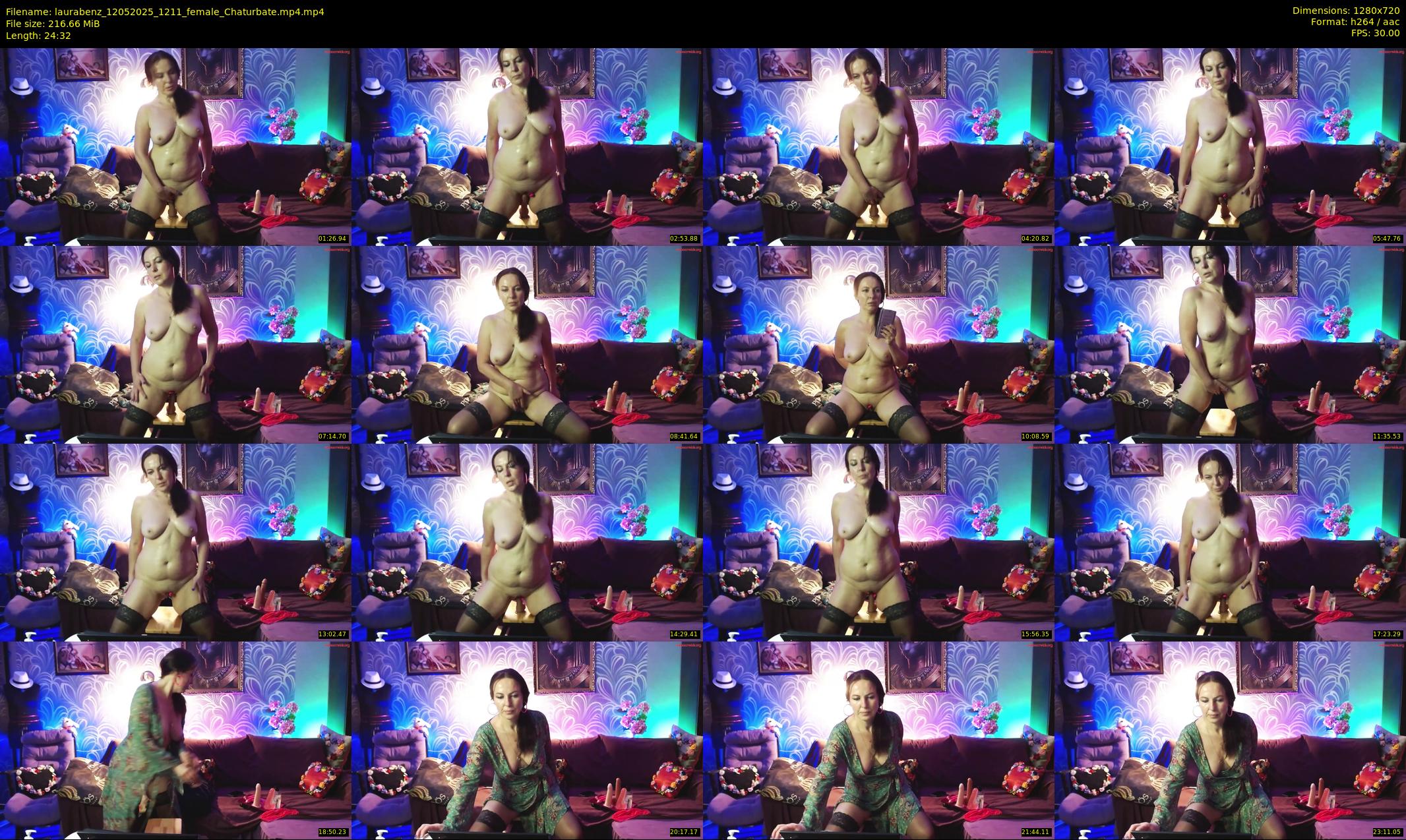laurabenz — 25 minute Chaturbate female cam show recording, 720p, May 12, 2025