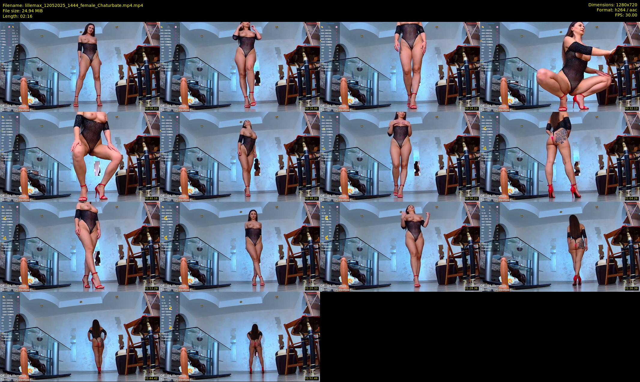 lillemax — 3 minute Chaturbate female cam show recording, 720p, May 12, 2025