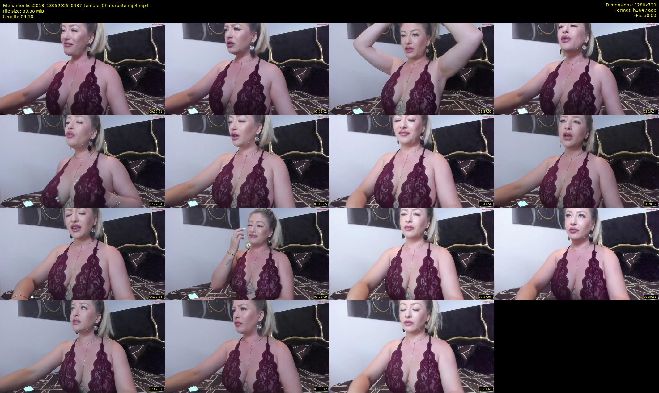 lisa2018 — 10 minute Chaturbate female cam show recording, 720p, May 13, 2025