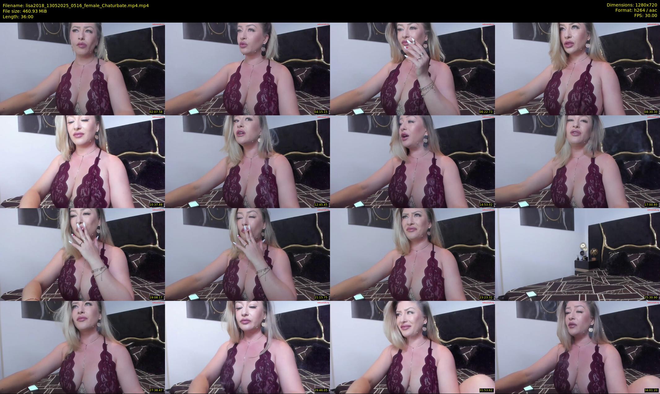 lisa2018 — 36 minute Chaturbate female cam show recording, 720p, May 13, 2025