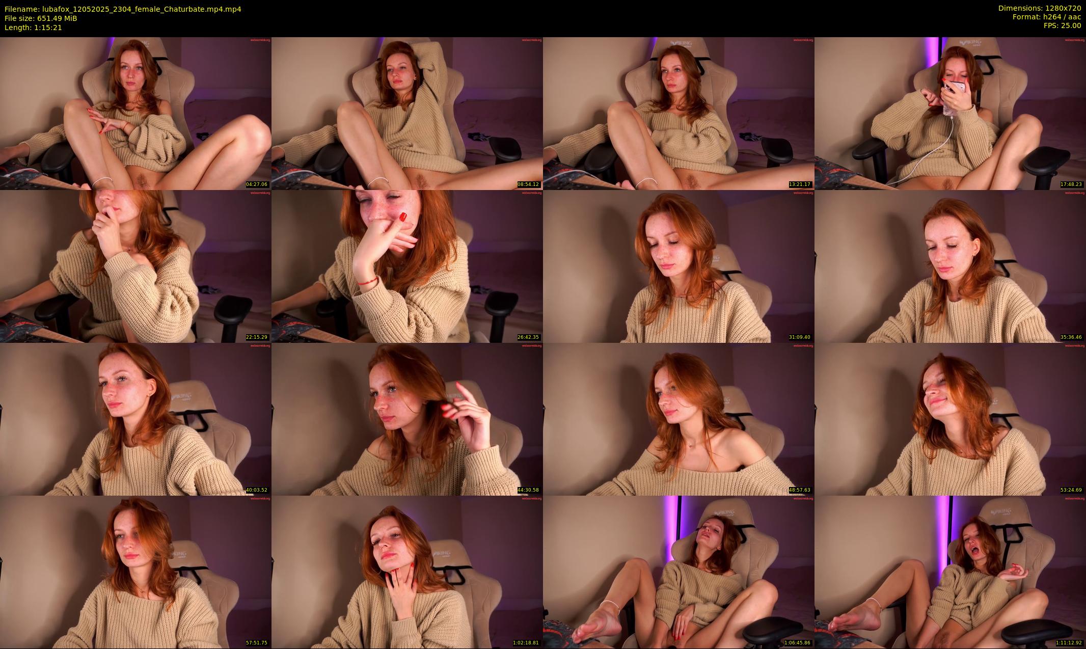 lubafox — 76 minute Chaturbate female cam show recording, 720p, May 12, 2025