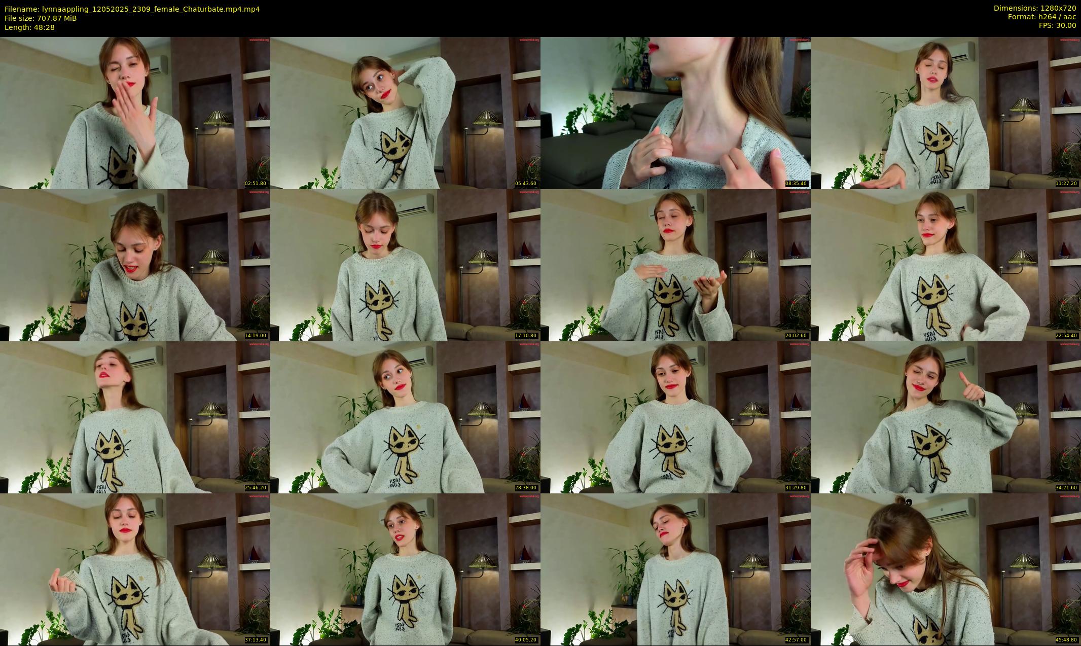 lynnaappling — 49 minute Chaturbate female cam show recording, 720p, May 12, 2025