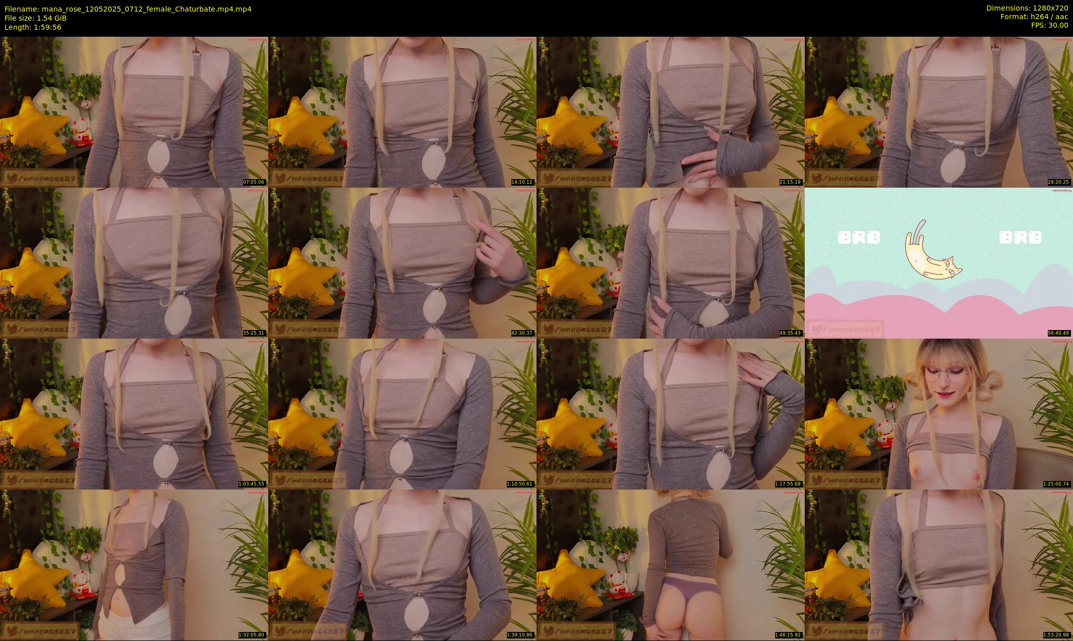 mana_rose — 120 minute Chaturbate female cam show recording, 720p, May 12, 2025