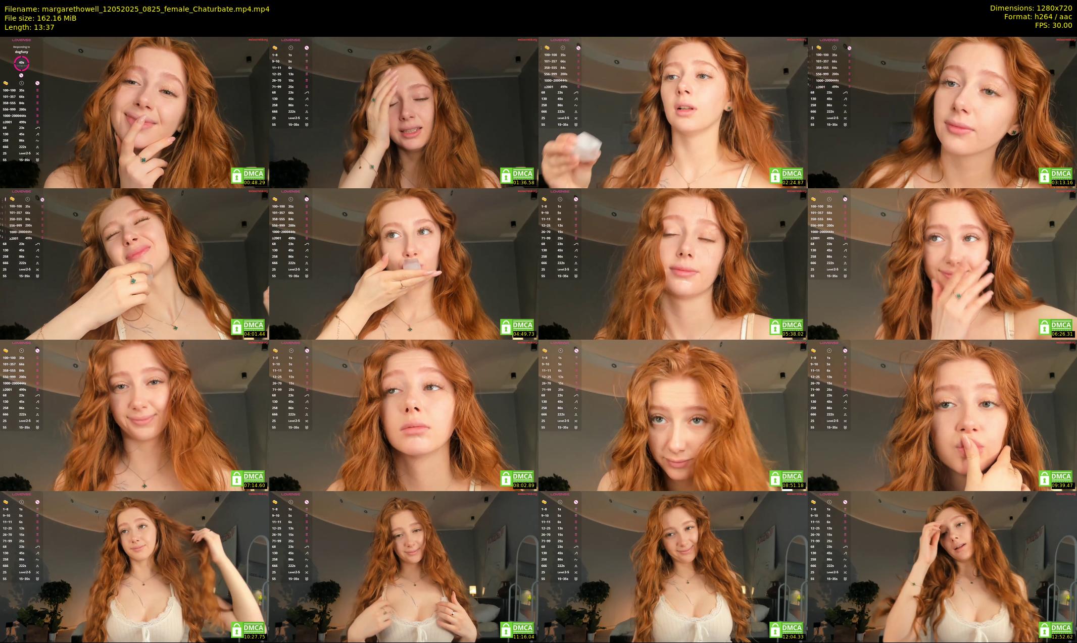 margarethowell — 14 minute Chaturbate female cam show recording, 720p, May 12, 2025