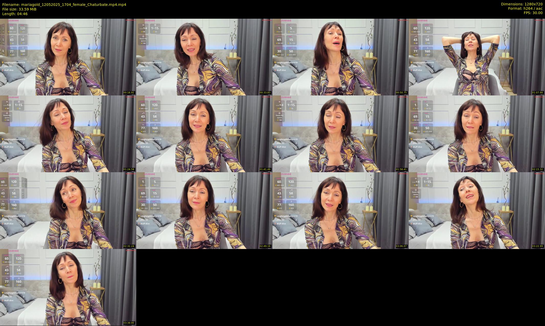 mariagold — 5 minute Chaturbate female cam show recording, 720p, May 12, 2025
