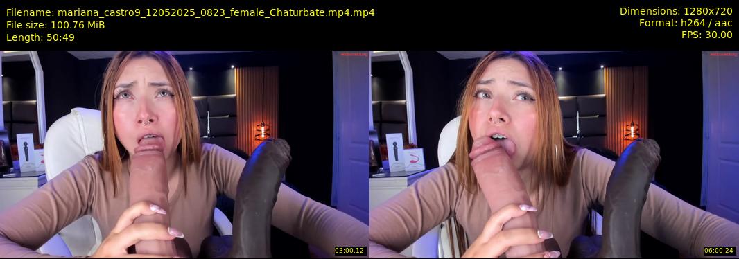 mariana_castro9 — 51 minute Chaturbate female cam show recording, 720p, May 12, 2025