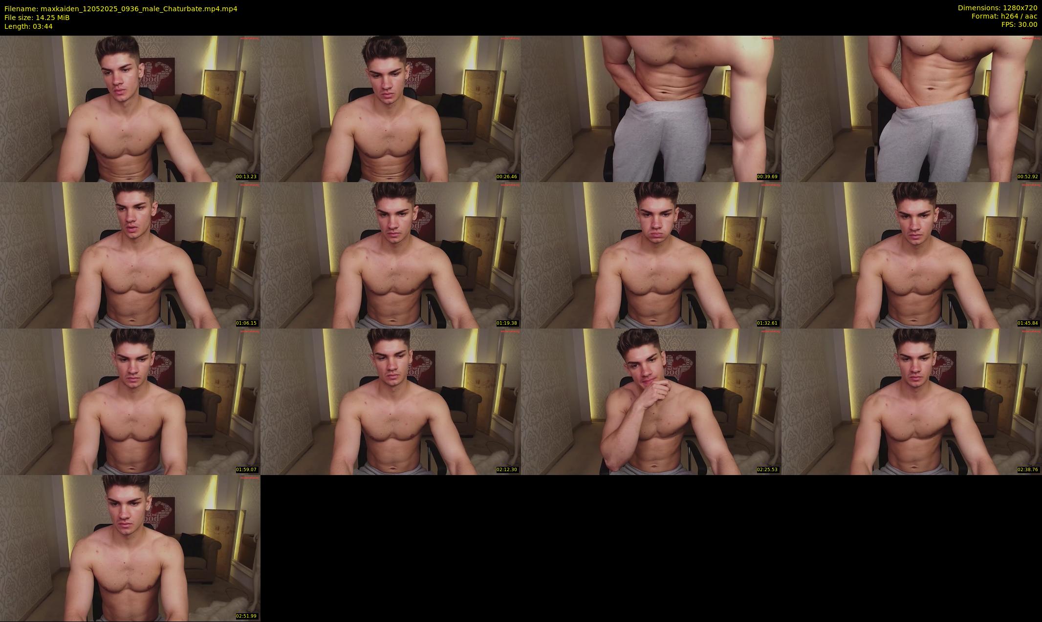 maxkaiden — 4 minute Chaturbate male cam show recording, 720p, May 12, 2025
