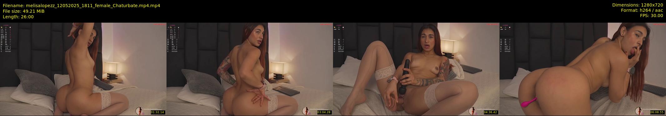 melisalopezz — 26 minute Chaturbate female cam show recording, 720p, May 12, 2025