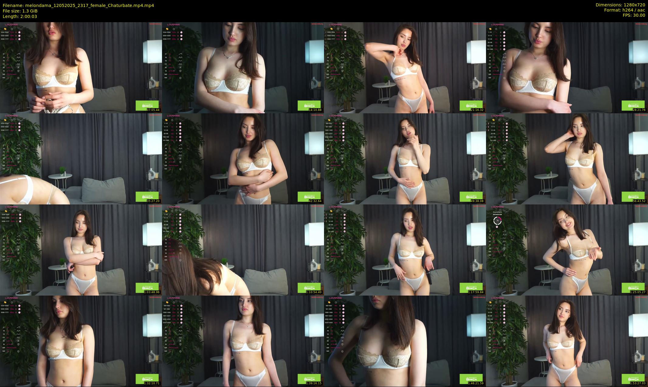melondama — 121 minute Chaturbate female cam show recording, 720p, May 12, 2025