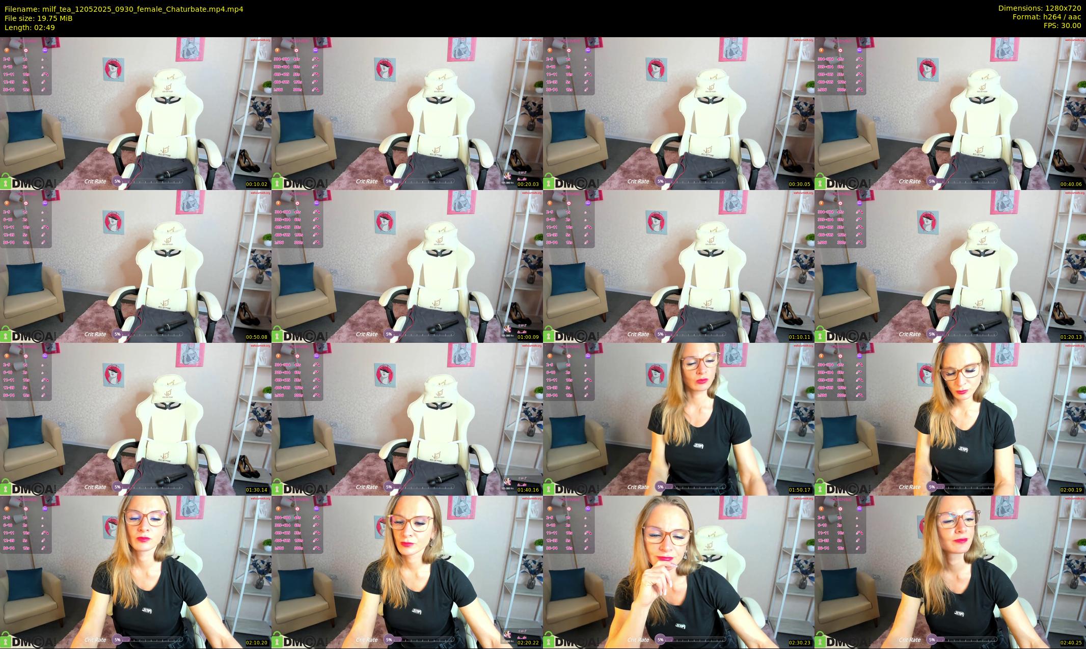 milf_tea — 3 minute Chaturbate female cam show recording, 720p, May 12, 2025