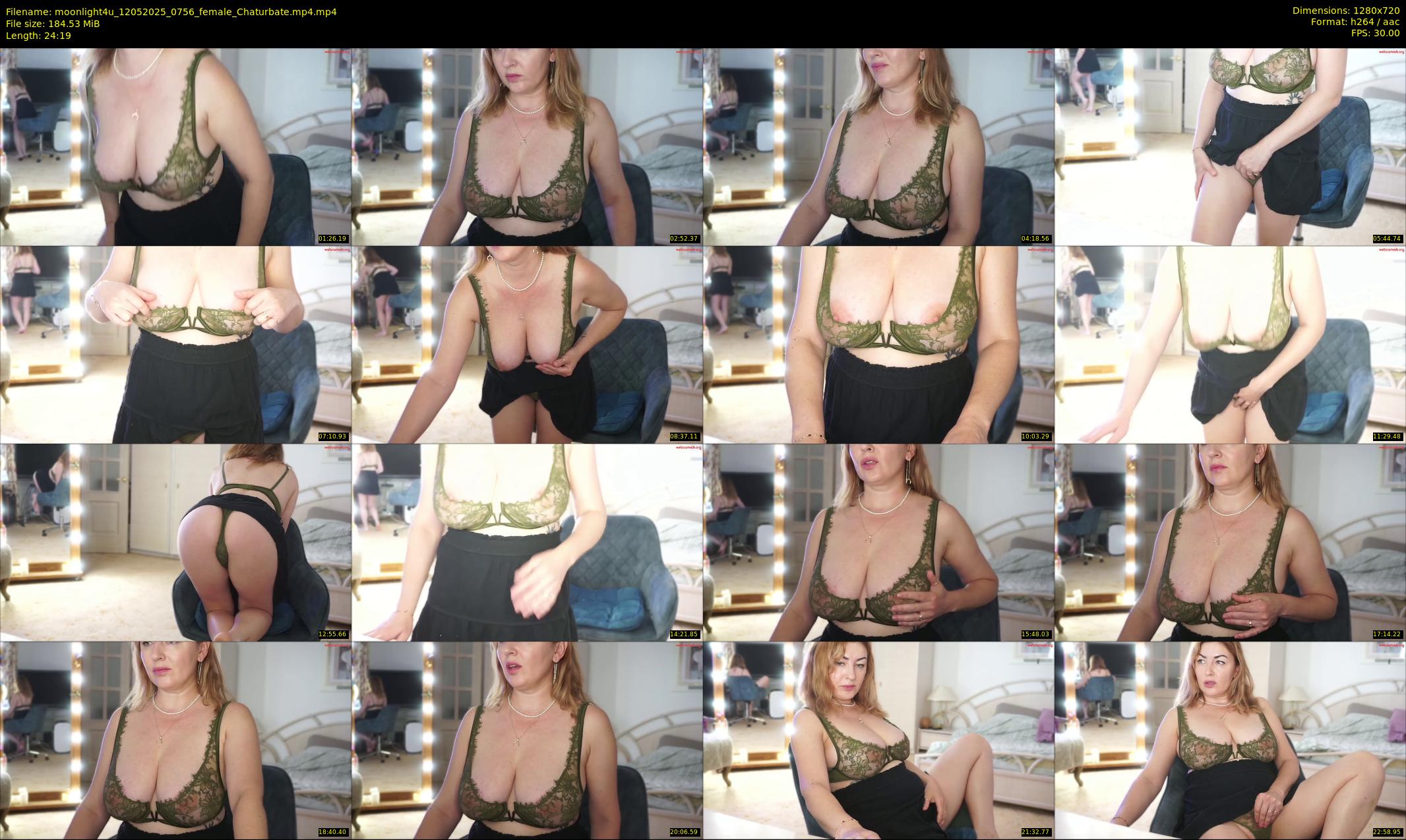 moonlight4u — 25 minute Chaturbate female cam show recording, 720p, May 12, 2025