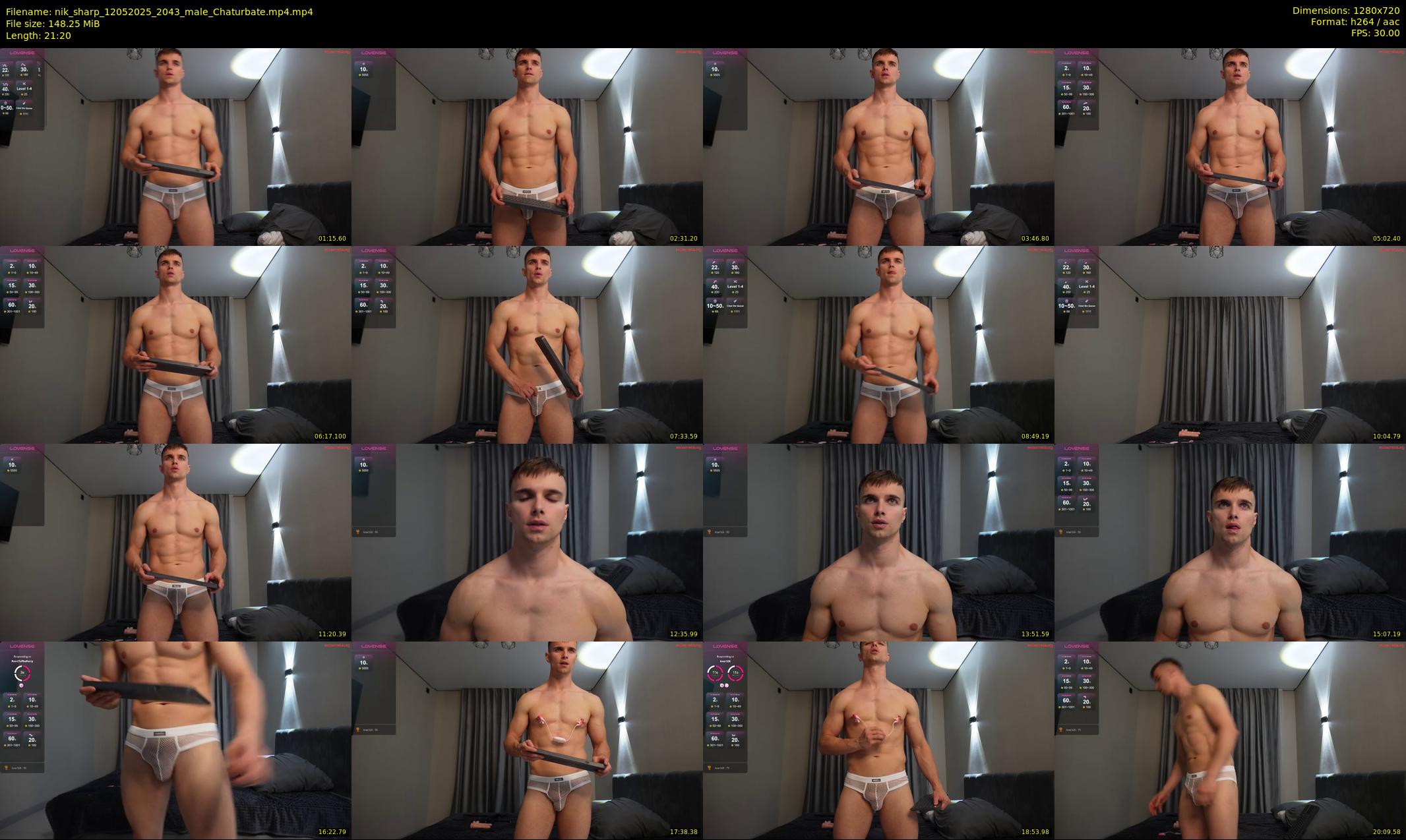 nik_sharp — 22 minute Chaturbate male cam show recording, 720p, May 12, 2025