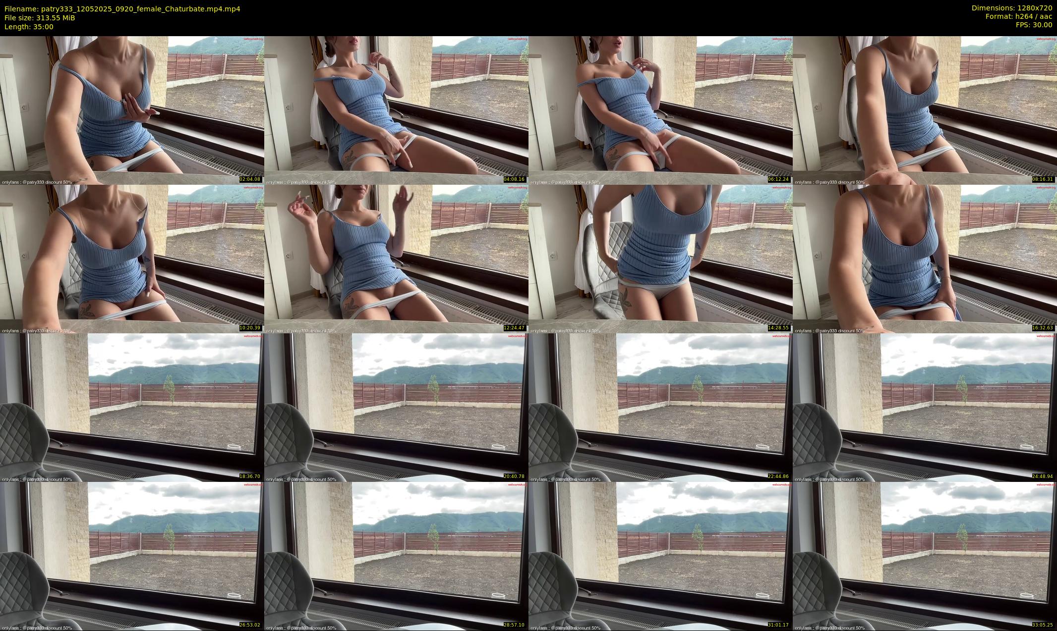 patry333 — 35 minute Chaturbate female cam show recording, 720p, May 12, 2025