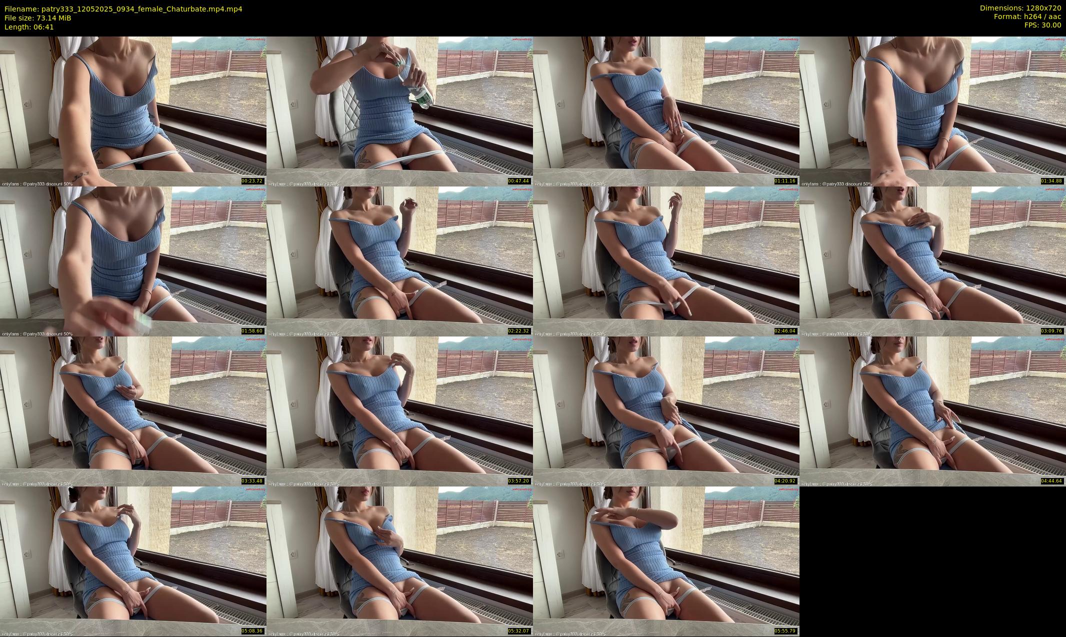 patry333 — 7 minute Chaturbate female cam show recording, 720p, May 12, 2025