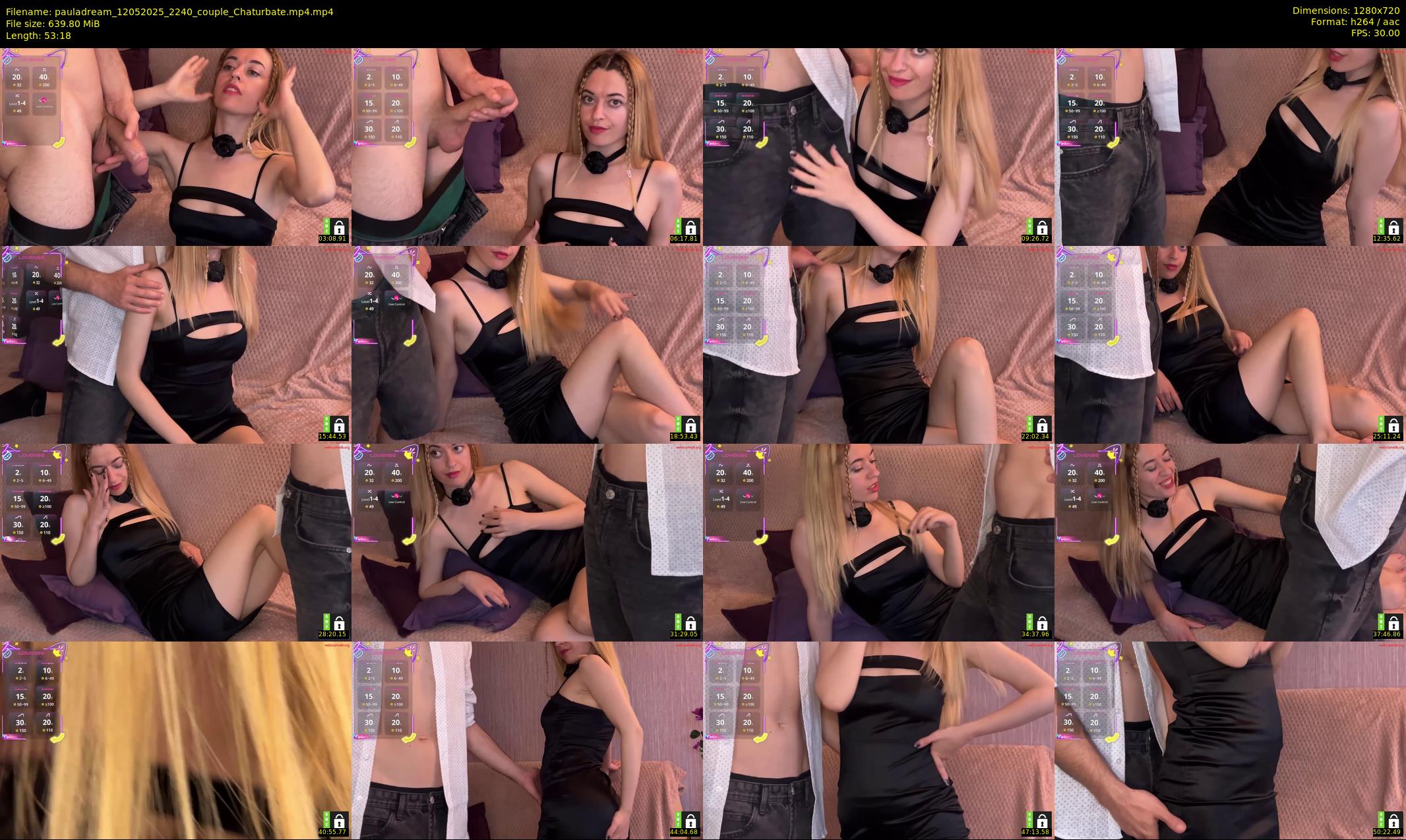 pauladream — 54 minute Chaturbate couple cam show recording, 720p, May 12, 2025