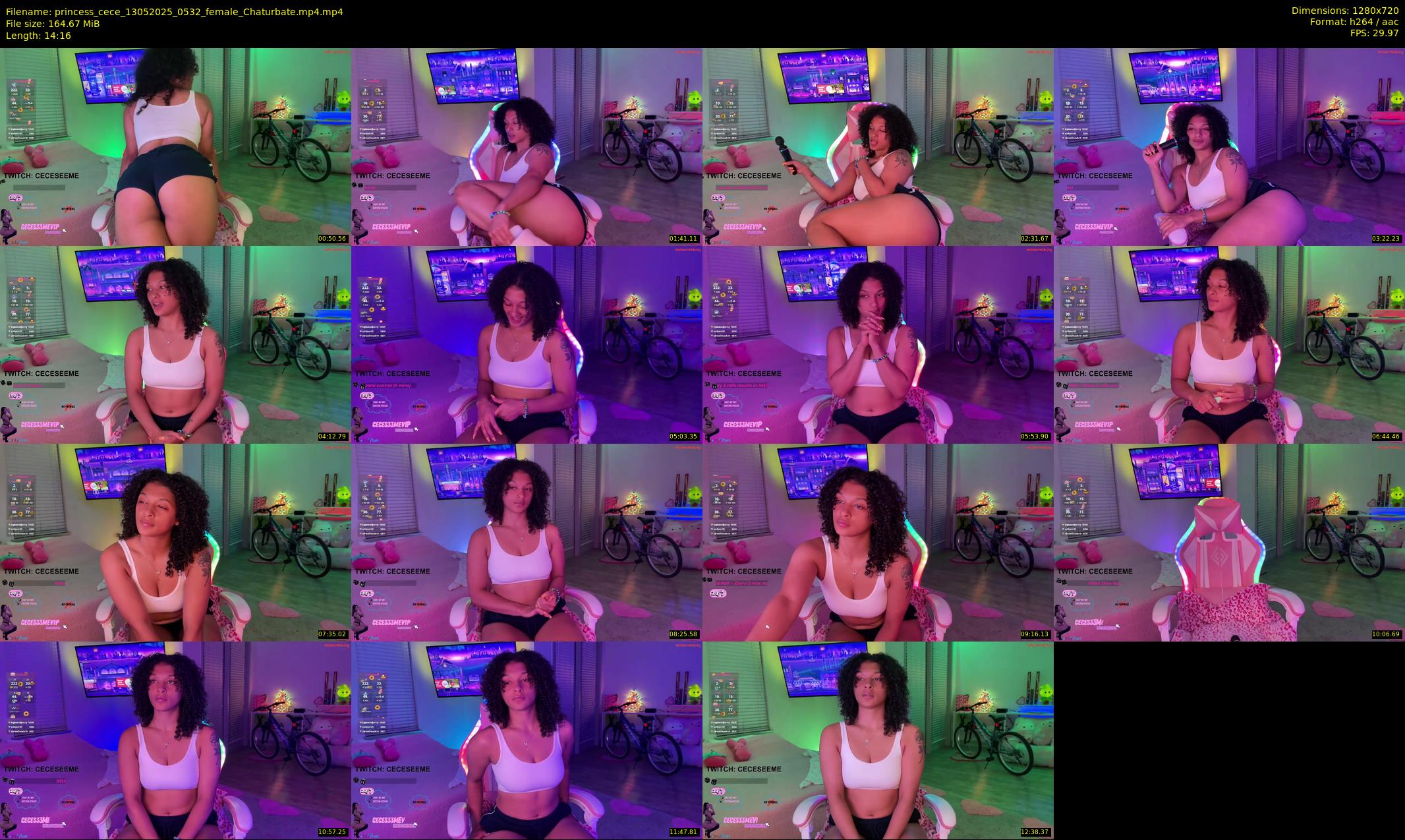 princess_cece — 15 minute Chaturbate female cam show recording, 720p, May 13, 2025