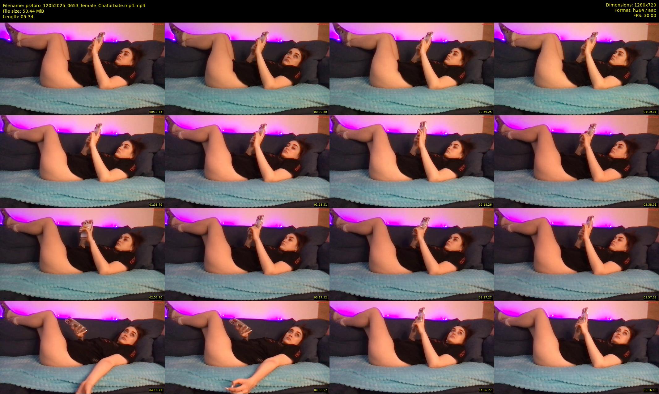 ps4pro — 6 minute Chaturbate female cam show recording, 720p, May 12, 2025