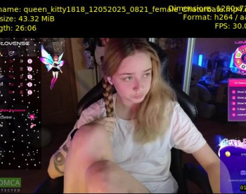queen_kitty1818 — 27 minute Chaturbate female cam show recording, 720p, May 12, 2025