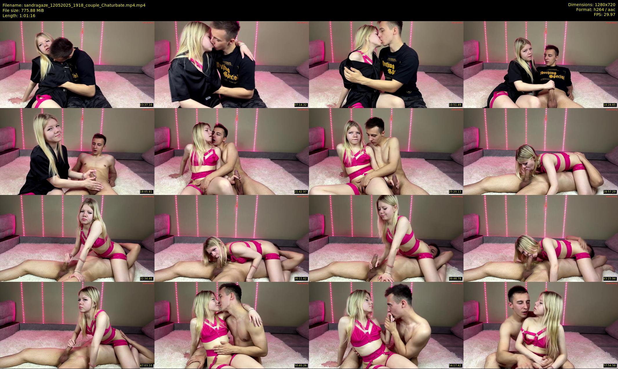 sandragaze — 62 minute Chaturbate couple cam show recording, 720p, May 12, 2025