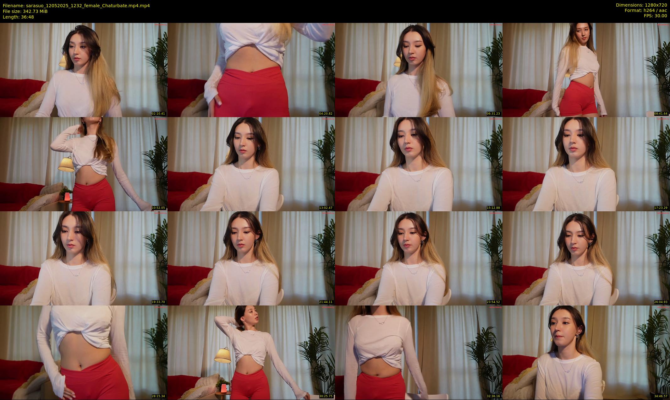 sarasuo — 37 minute Chaturbate female cam show recording, 720p, May 12, 2025