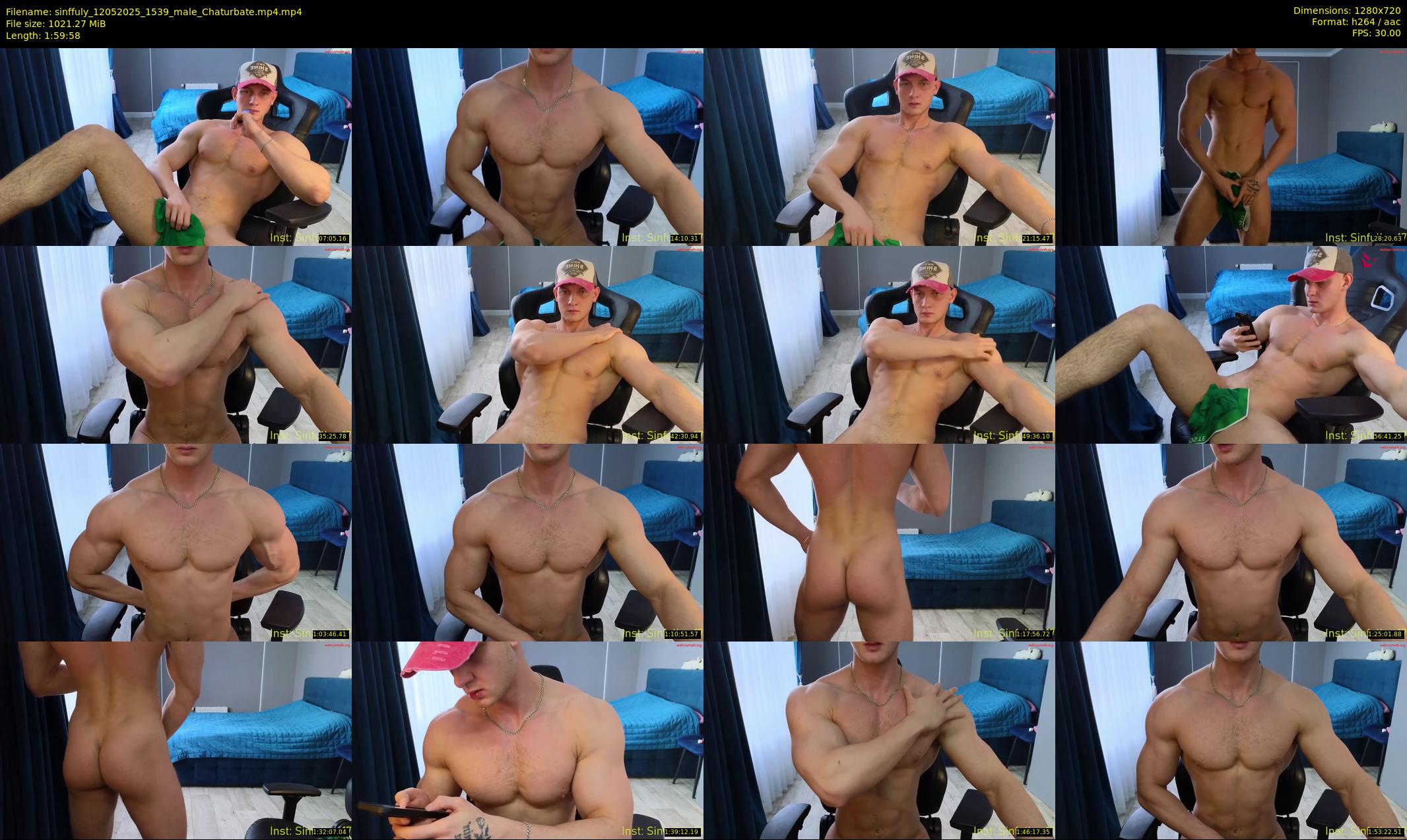 sinffuly — 120 minute Chaturbate male cam show recording, 720p, May 12, 2025