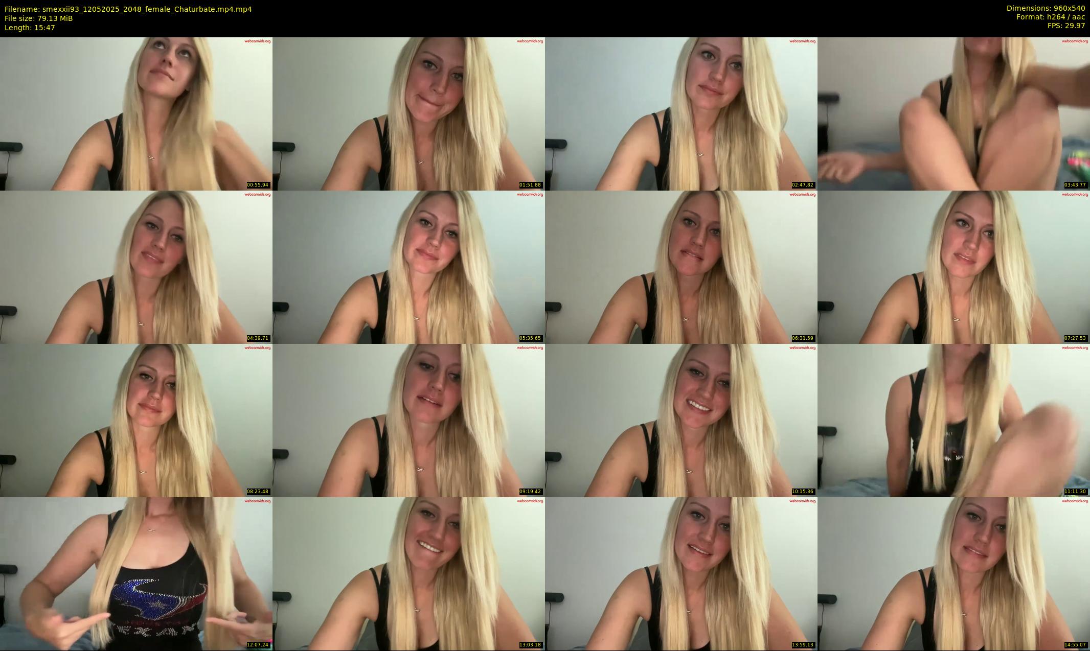 smexxii93 — 16 minute Chaturbate female cam show recording, 480p, May 12, 2025