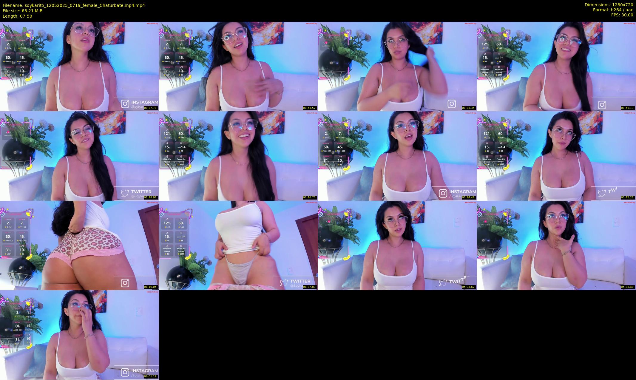 soykarito — 8 minute Chaturbate female cam show recording, 720p, May 12, 2025