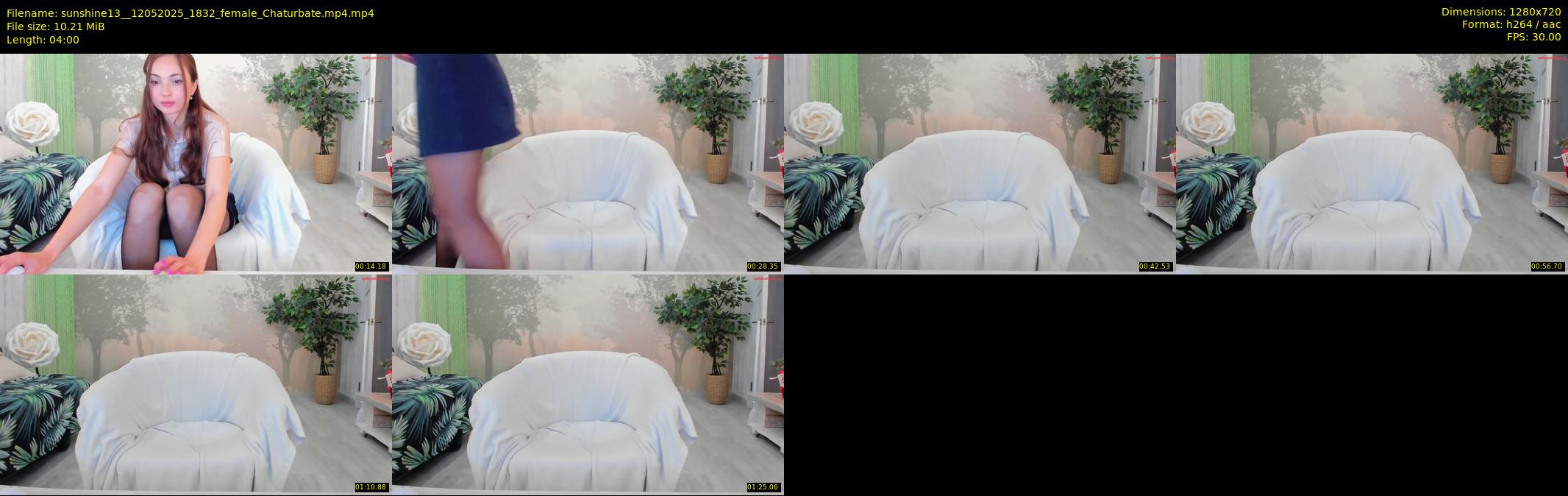 sunshine13_ — 4 minute Chaturbate female cam show recording, 720p, May 12, 2025