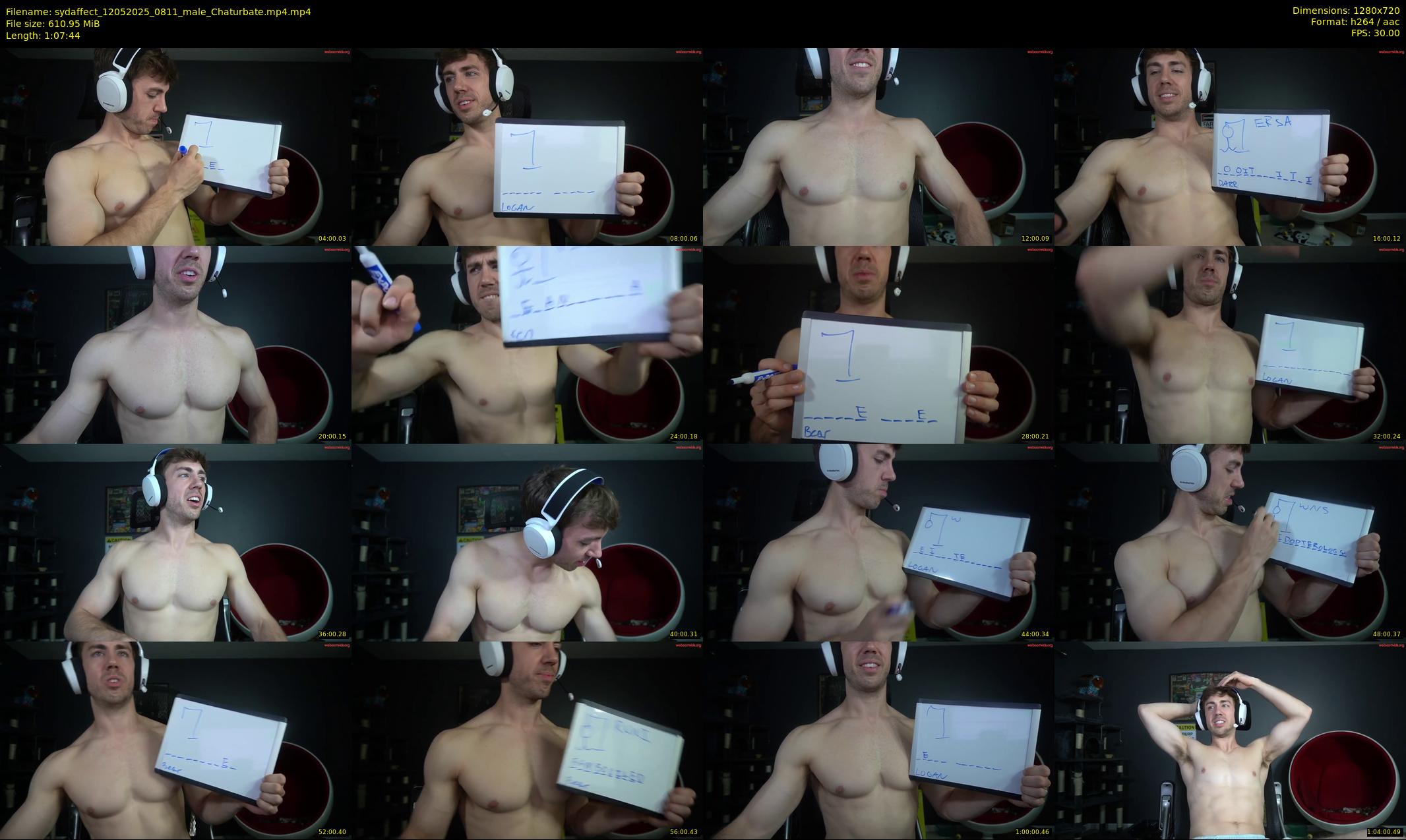 sydaffect — 68 minute Chaturbate male cam show recording, 720p, May 12, 2025