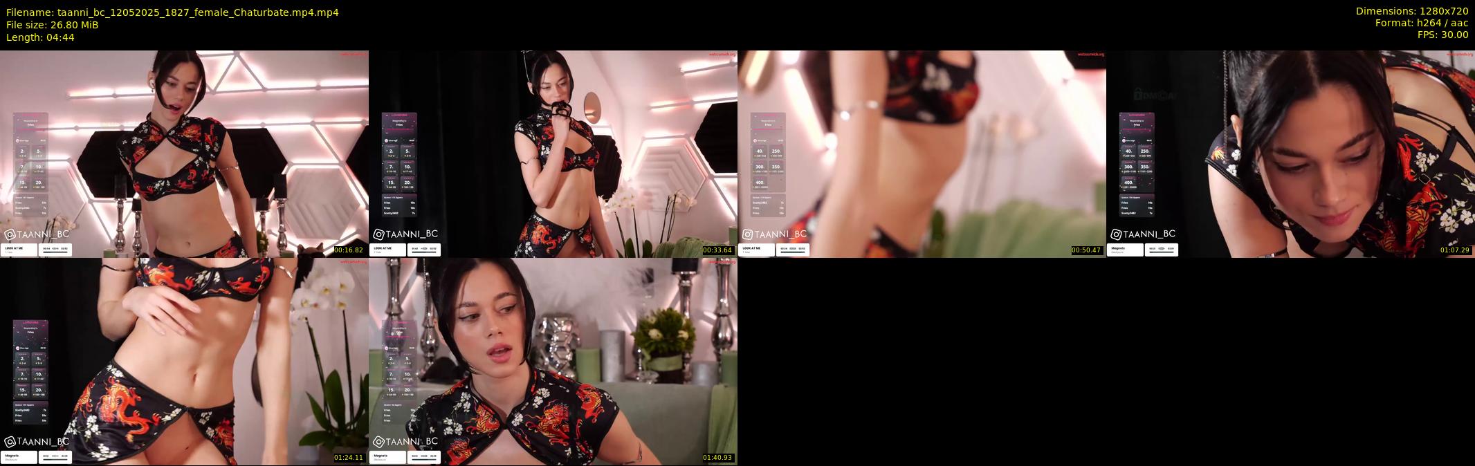 taanni_bc — 5 minute Chaturbate female cam show recording, 720p, May 12, 2025