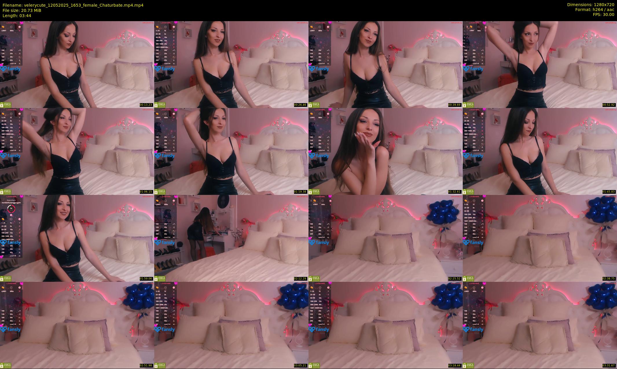 velerycute — 4 minute Chaturbate female cam show recording, 720p, May 12, 2025